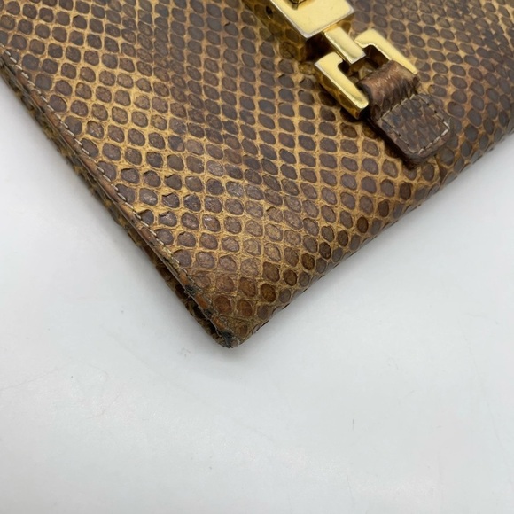 Auth GUCCI 035.0959.2131 Python
Jackie Bifold Brown Wallet - Picture 6 of 16
